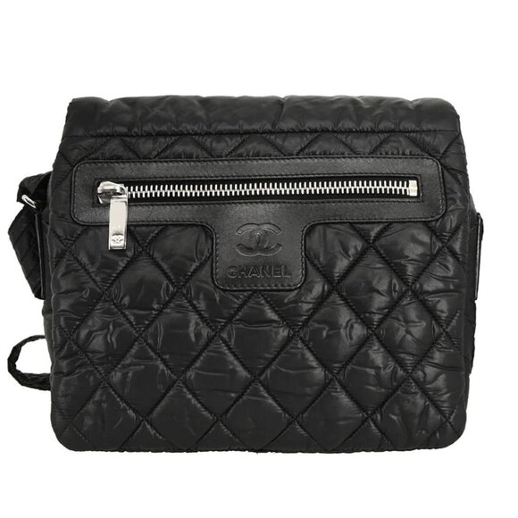 Chanel Black Nylon Coco Cocoon Messenger Bag 165498 - Picture 1 of 11